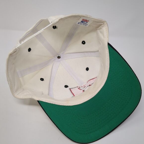A Piranhas Snapback Hat White One Size Adjustable Colorblock 6 Panel - Picture 6 of 8